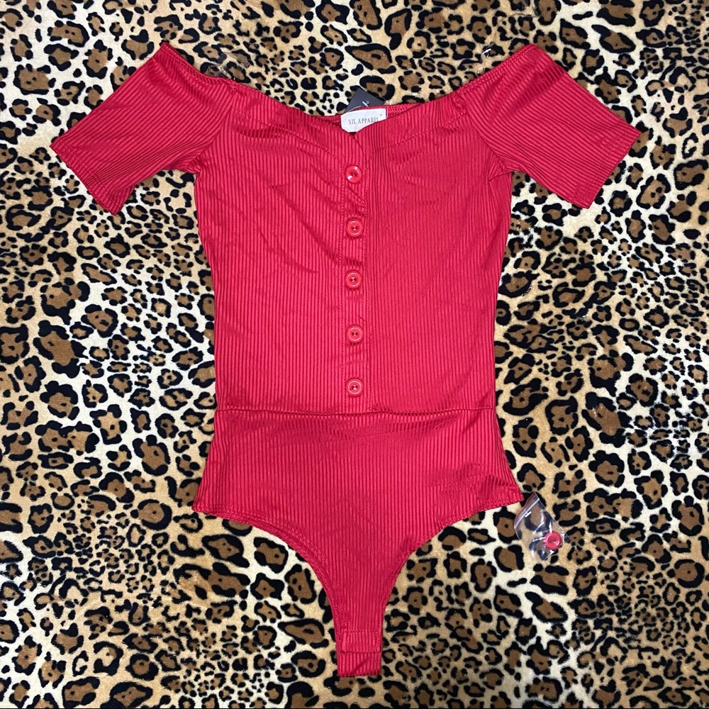 NWT SJL Apparel Off Shoulder Bodysuit